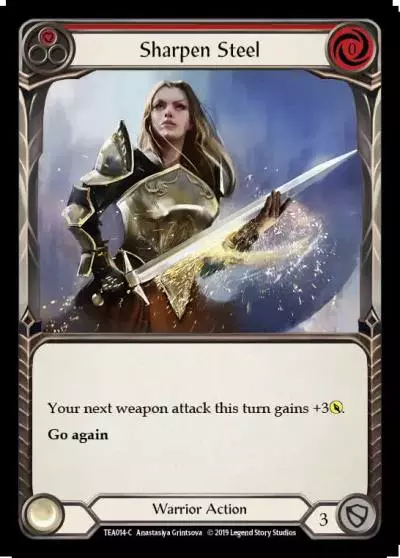 Sharpen Steel RED TEA014 - Dorinthea Ironsong - Hero Deck - Flesh and blood card