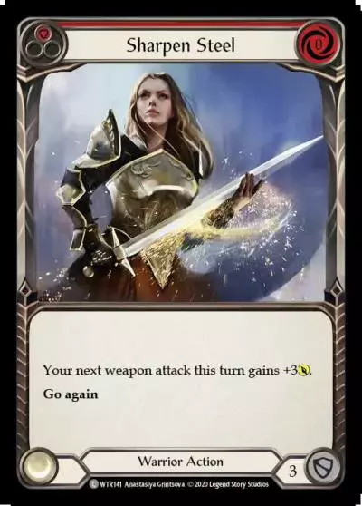 Sharpen Steel RED U-WTR141-RF - Welcome to Rathe - Unlimited - Flesh and blood card