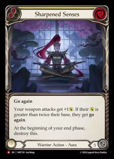 Sharpened Senses YELLOW HNT118 - The Hunted - Flesh and blood card