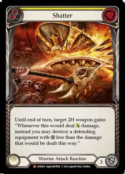Shatter YELLOW EVR054 - Everfest - Flesh and blood card