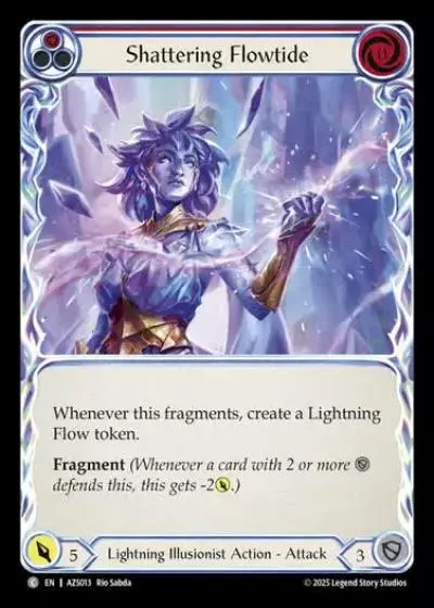 Shattering Flowtide AZS013 - Armory Deck - Zyggy Starlight - Flesh and blood card