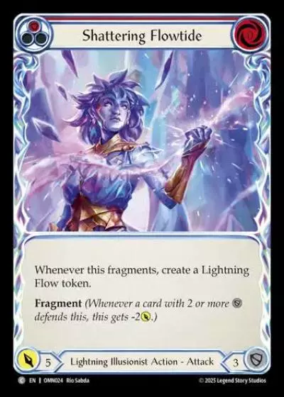 Shattering Flowtide OMN024 - Omens of the Third Age - Flesh and blood card