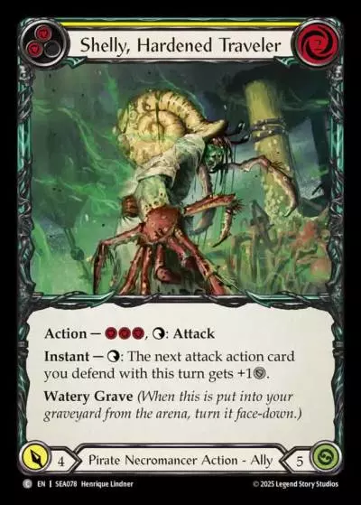 Shelly, Hardened Traveler YELLOW SEA078 - High Seas - Flesh and blood card