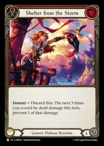 Shelter from the Storm PEN321 - Compendium of Rathe - Flesh and blood card