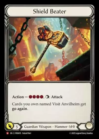 Shield Beater PEN015 - Compendium of Rathe - Flesh and blood card