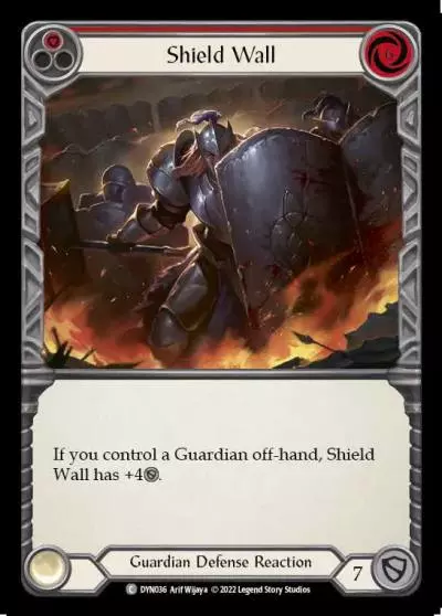 Shield Wall RED DYN036-RF - Dynasty - Flesh and blood card