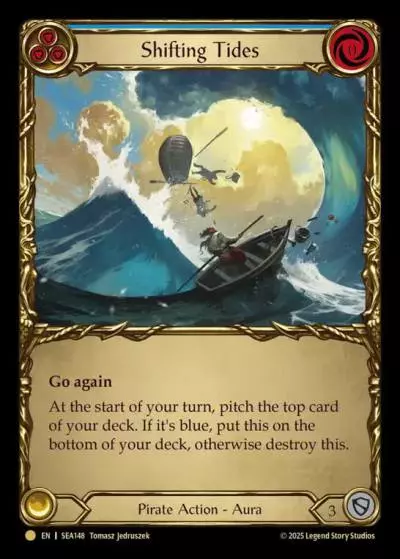 Shifting Tides BLUE SEA148-TP - High Seas - Treasure Pack - Flesh and blood card