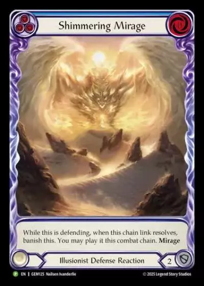 Shimmering Mirage GEM125 - GEM - Pack 4 - Flesh and blood card