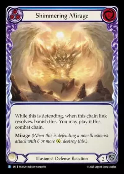 Shimmering Mirage PEN129 - Compendium of Rathe - Flesh and blood card