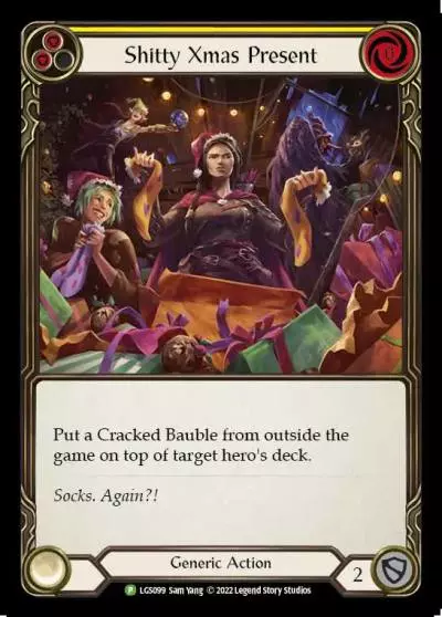 Shitty Xmas Present YELLOW LGS099-RF - Armory - Season 8 - Flesh and blood card