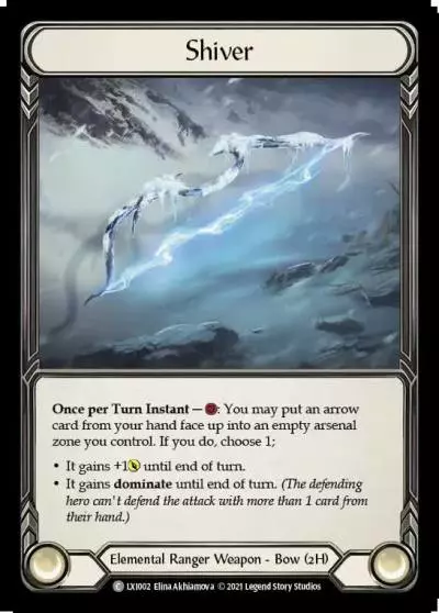 Shiver LXI002 - Lexi - Blitz Deck - Flesh and blood card