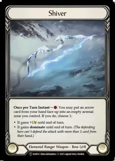 Shiver U-ELE033 - Tales of Aria - Unlimited - Flesh and blood card