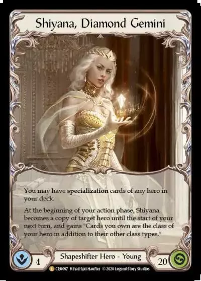 Shiyana, Diamond Gemini CRU097-CF - Crucible of War - Flesh and blood card