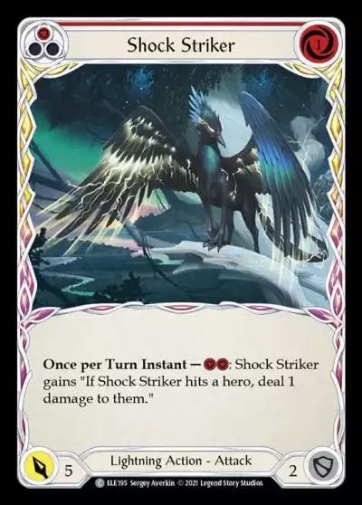 Shock Striker RED ELE195 - Tales of Aria - Flesh and blood card