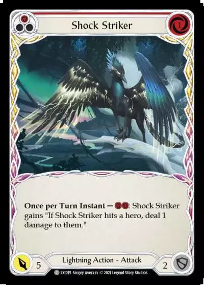 Shock Striker RED LXI015 - Lexi - Blitz Deck - Flesh and blood card
