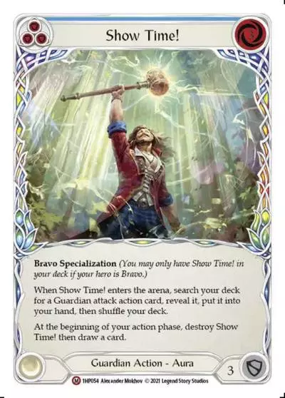 Show Time! BLUE 1HP054 - History Pack 1 - Flesh and blood card