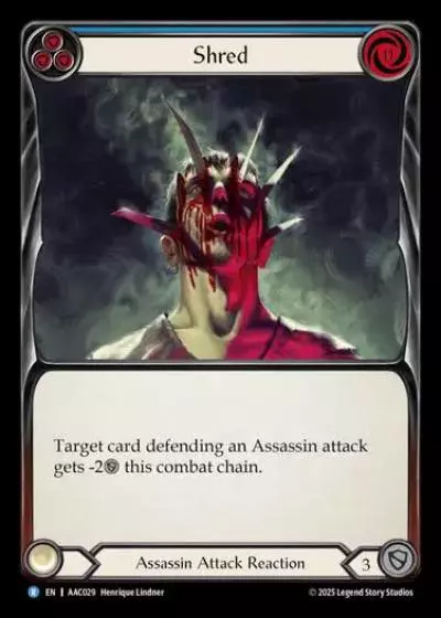 Shred AAC029 - Armory Deck - Arakni, 5L!p3d 7hRu 7h3 cR4X - Flesh and blood card
