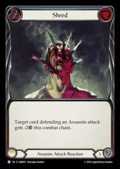 Shred SAR032 - Silver Age Chapter 2 - Arakni, Web of Deceit - Flesh and blood card