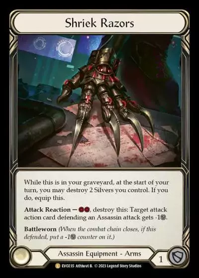 Shriek Razors EVO235-RF - Bright Lights - Flesh and blood card
