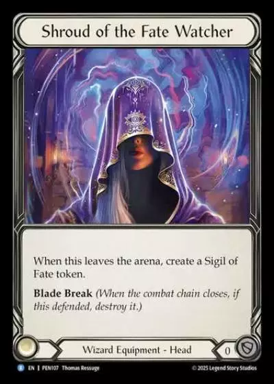 Shroud of the Fate Watcher PEN107 - Compendium of Rathe - Flesh and blood card