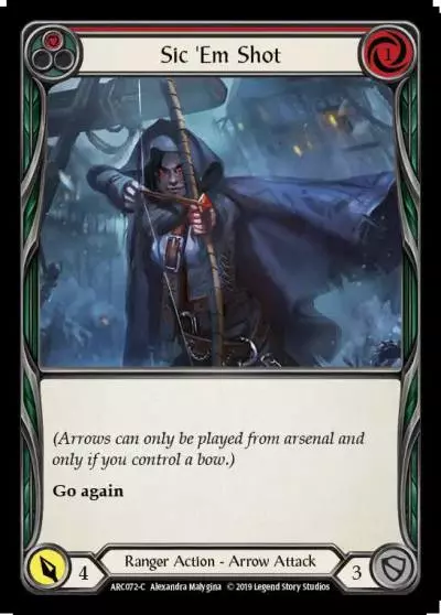 Sic 'Em Shot RED ARC072 - Arcane Rising - Flesh and blood card