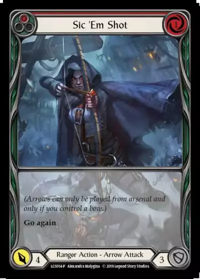 Sic 'Em Shot RED LGS014 - Armory - Season 2 - Flesh and blood card