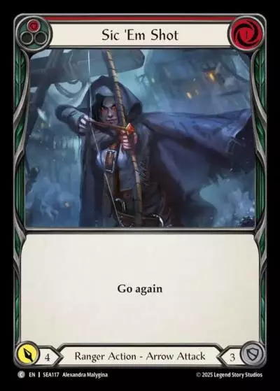Sic 'Em Shot RED SEA117 - High Seas - Flesh and blood card
