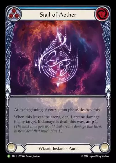 Sigil of Aether BLUE LGS366-RF - Skirmish - Season 10 - Flesh and blood card