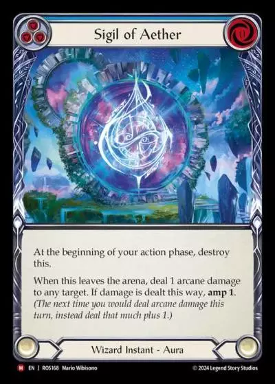Sigil of Aether BLUE ROS168 - Rosetta - Flesh and blood card