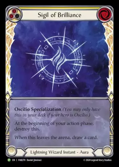 Sigil of Brilliance YELLOW FAB270-RF - Calling - Rosetta - Flesh and blood card
