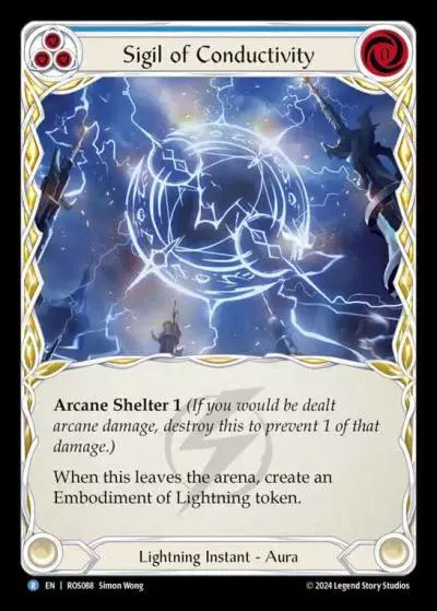 Sigil of Conductivity BLUE ROS088 - Rosetta - Flesh and blood card