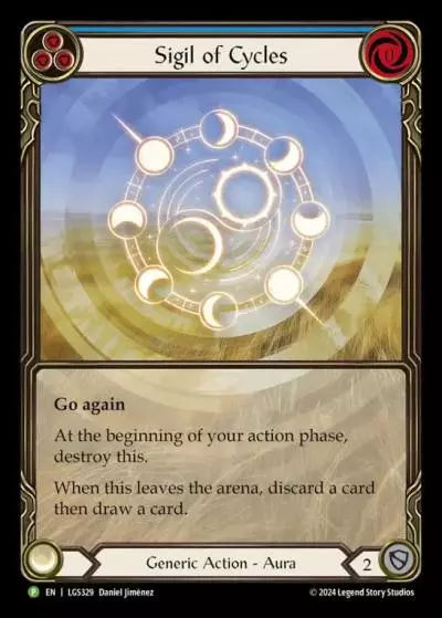 Sigil of Cycles BLUE LGS329-RF - Gift with Purchase - Rosetta - Flesh and blood card