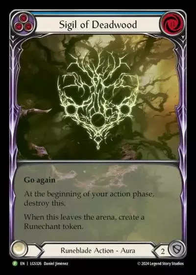 Sigil of Deadwood BLUE LGS326-RF - Gift with Purchase - Rosetta - Flesh and blood card