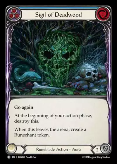 Sigil of Deadwood BLUE ROS161 - Rosetta - Flesh and blood card