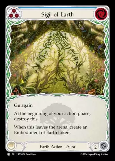 Sigil of Earth BLUE ROS070 - Rosetta - Flesh and blood card