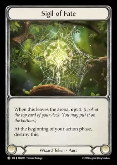 Sigil of Fate PEN120 - Compendium of Rathe - Flesh and blood card
