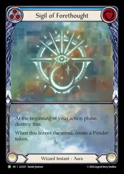 Sigil of Forethought BLUE LGS327-RF - Gift with Purchase - Rosetta - Flesh and blood card