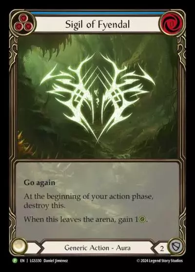 Sigil of Fyendal BLUE LGS330-RF - Gift with Purchase - Rosetta - Flesh and blood card