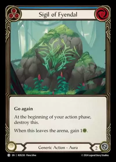 Sigil of Fyendal BLUE ROS230 - Rosetta - Flesh and blood card