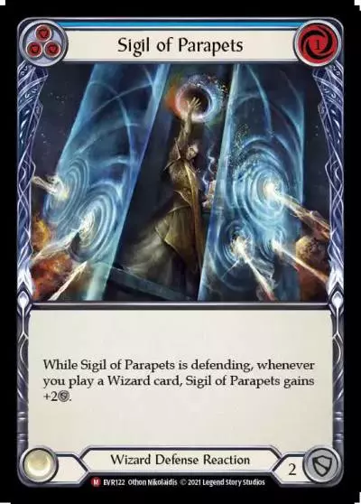 Sigil of Parapets BLUE EVR122 - Everfest - Flesh and blood card