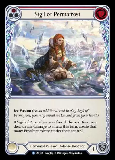 Sigil of Permafrost RED UPR106 - Uprising - Flesh and blood card