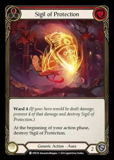 Sigil of Protection RED UPR218 - Uprising - Flesh and blood card