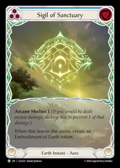 Sigil of Sanctuary BLUE LGS323-RF - Gift with Purchase - Rosetta - Flesh and blood card