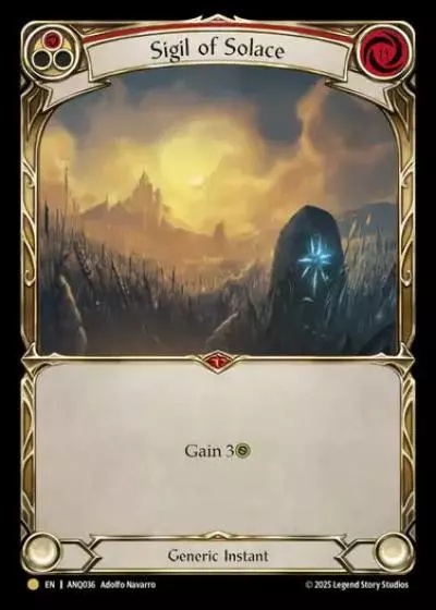 Sigil of Solace ANQ036 - Compendium of Rathe - Antiquity Pack - Flesh and blood card