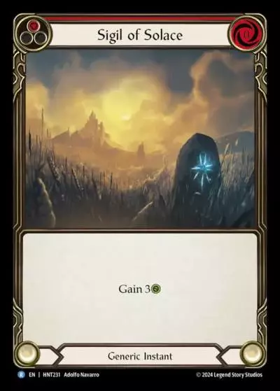 Sigil of Solace RED HNT231 - The Hunted - Flesh and blood card