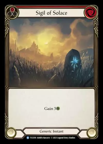 Sigil of Solace RED TCC059 - Round the Table: TCC x LSS - Flesh and blood card
