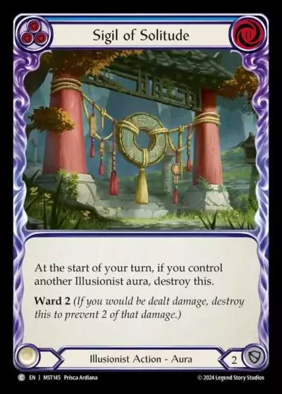 Sigil of Solitude BLUE MST145 - Part the Mistveil - Flesh and blood card