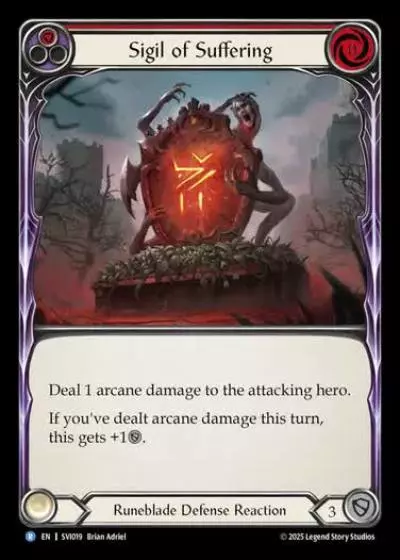 Sigil of Suffering SVI019 - Silver Age Chapter 1 - Viserai - Flesh and blood card