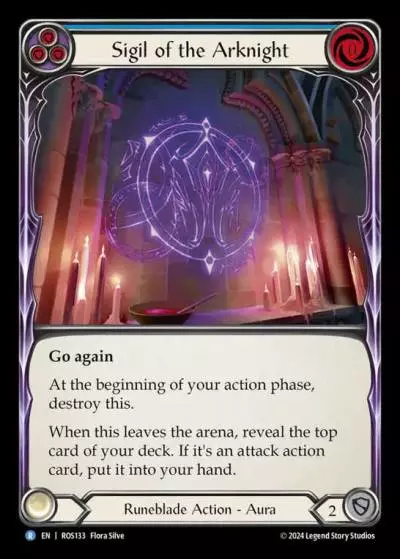 Sigil of the Arknight BLUE ROS133 - Rosetta - Flesh and blood card