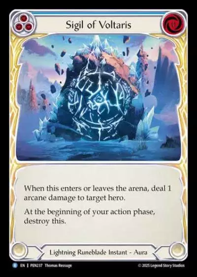 Sigil of Voltaris PEN237 - Compendium of Rathe - Flesh and blood card